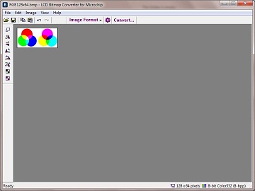 LCD Bitmap Converter for Microchip screenshot